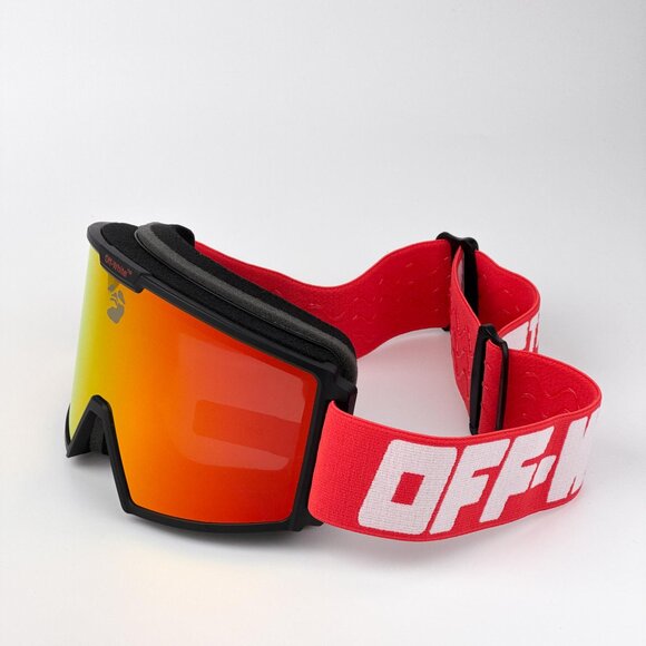 Off-White Ski Goggles – Black/Red Frame Red Mirror Lens | Model OERI055 2525 - Picture 4 of 11